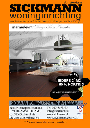 Marmoleum linoleum korting actie sickmann woninginrichting amsterdam klik hier voor vergroting