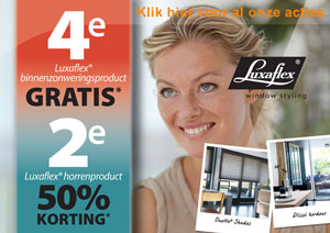 Luxaflex actie Sickmann woninginrichting Amsterdam